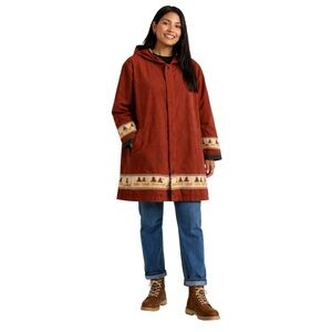 Vintage Parka Indigenous Embroidery Size Large